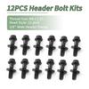 Chromoly Header Bolt Kits for Chevrolet Gen III/LS Series with 4.8, 5.3,5.7 6.0, 6.2,7.0 litres, 3/8" Wide Replace # 134-1202 12PCS