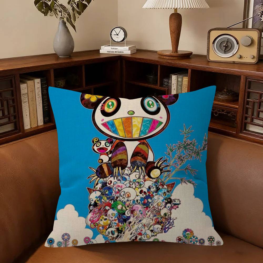 Art Murakami Takashi Storage Personalized Pillow Cover Kids Bedroom Wild Party Decor Pillowcase Kid Birthday Shower Gift
