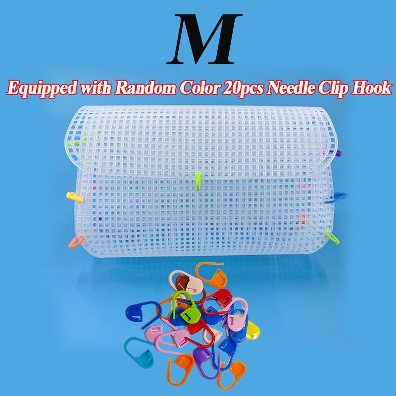 Plastic Weaving Plastic Mesh Cloth For Bag Making DIY Handcraft Bags Weaving Material Latch Hook Bags Made Plastic Grid Hook