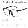 Ultralight Round Women Men's Myopia Glasses Vintage Blue Light Blocking Finished Prescription Shortsighted Eyeglasses 0 To +4.0