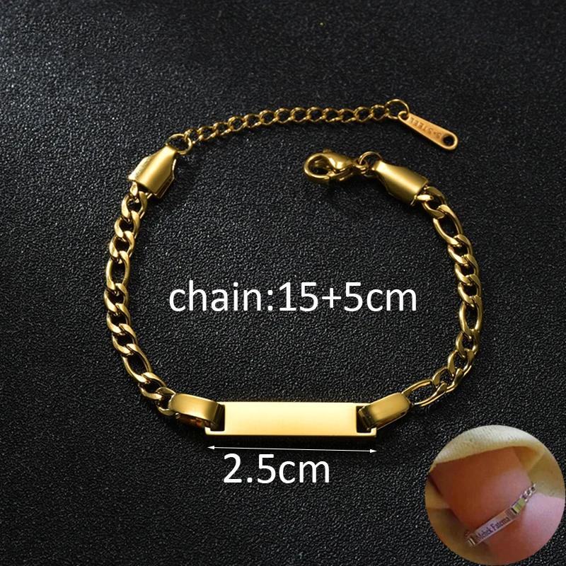Letdiffery Personalized Eyes Photo Bracelets Stainless Steel Custom Laser Engrave Picture Name Date Men Women Kids Bracelet Gift