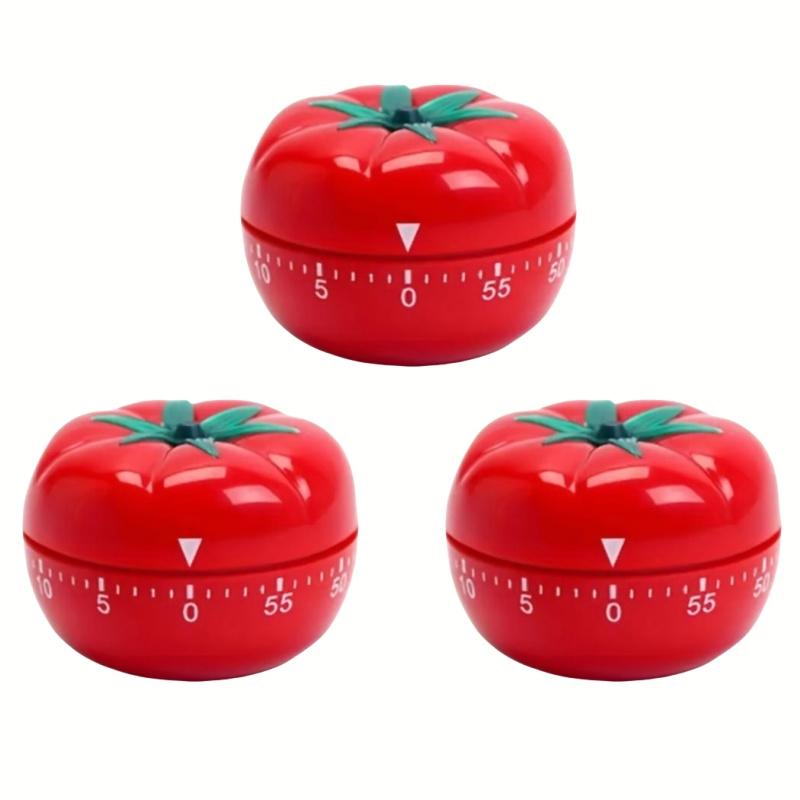 1/3 Stück Mechanischer Küchentimer Vielseitig Einstellbarer Koch-Countdown 60-Minuten-Timer zum Backen, für Übungen, zum Lernen, Küchenutensilien, Geschenk