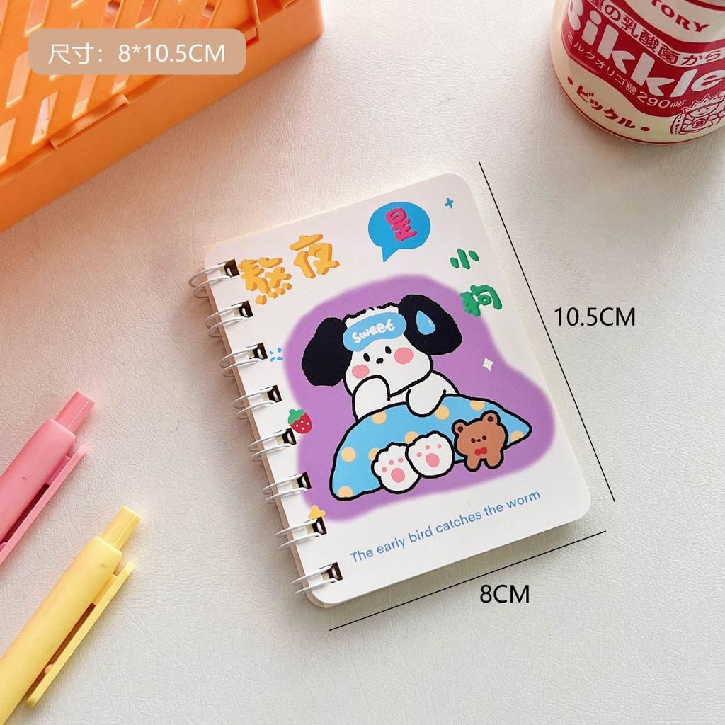 Japanisches und Koreanisches Cartoon Kreatives Süßes Mädchen Herz Notizbuch Schüler Notiz Unterschriftenbuch Schüler Komfort Aufkleber Ins Etikett