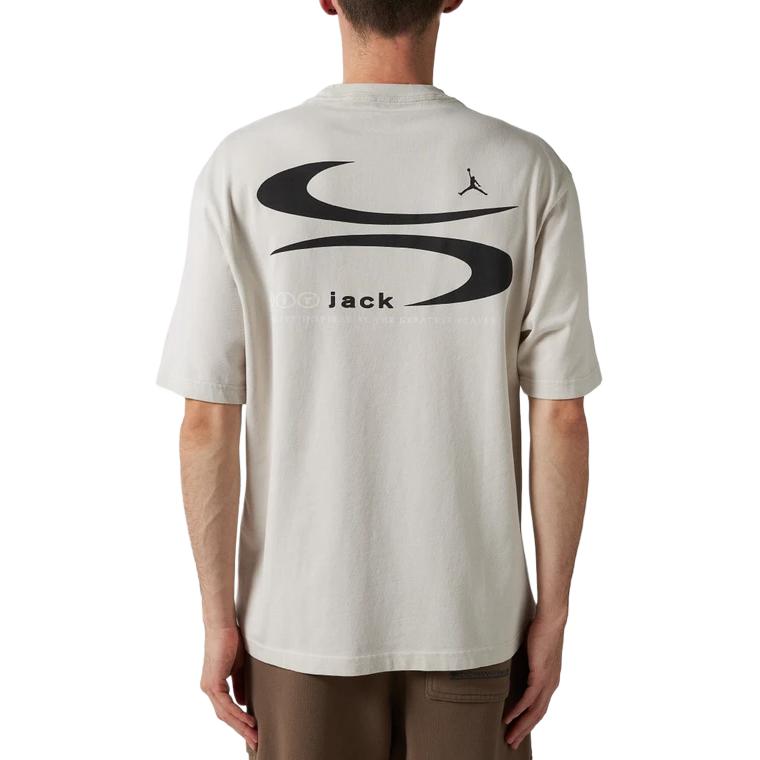 T-shirt con logo Air Jordan x Travis Scott Osso Chiaro Uomo Top Crema DZ5510-072
