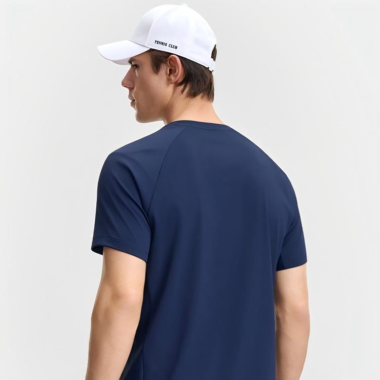 FILA Tennis Moisture Wicking Antibacterial Classic T-Shirt Men tops Cigarette-Blue A11M633112FDB