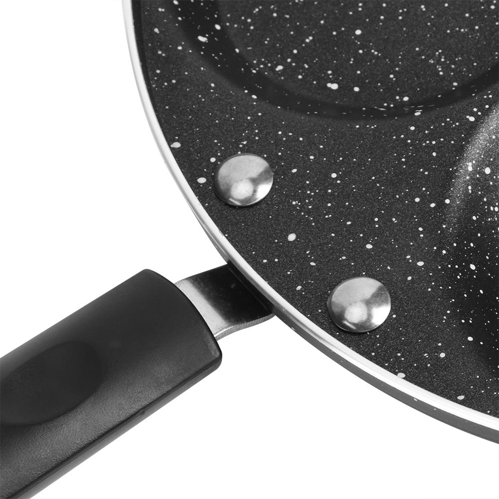 Household Aluminum Breakfast Frying Pan Non-Stick Cooking Pan with Handle Kitchen Utensils 24.5cm