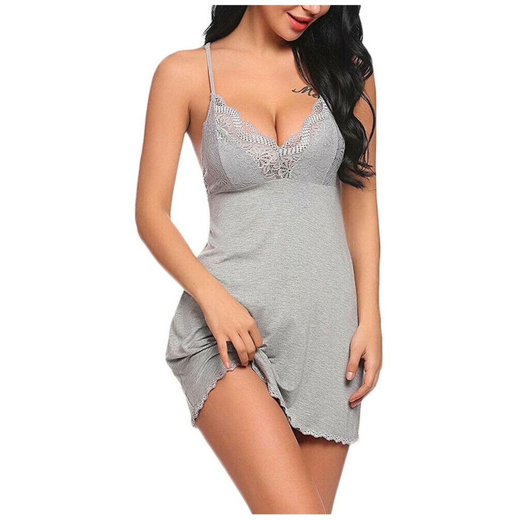 Women's Fashion Sexy Lace Erotic Lingerie Pajamas Nightgown