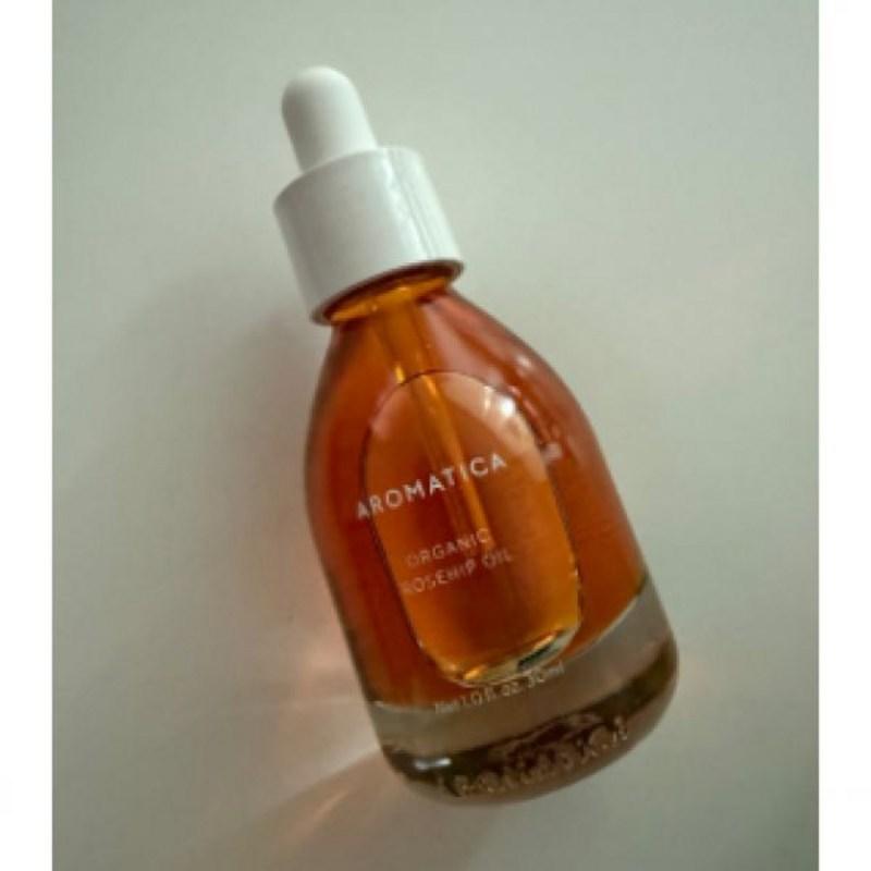 Aromatica Organic Rosehip Facial Oil 30ml Brightening Moisturizing, Organic Rosehip Oil 30ml