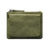 RFID Blocking Retro Genuine Leather Wallet Men's Credit ID Small Card Holder Male High Quality Leather Short Zipper Coin Purse