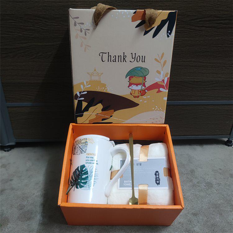 Anniversary Opening Gift Set: Mugs, Towel, Souvenir for Customers and Employees
