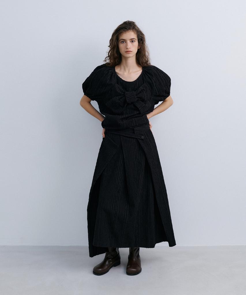 Epinggeulleo Origami Wrap Skirt - Black