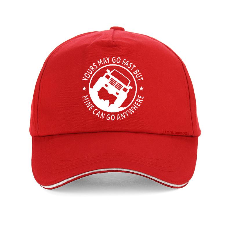Funny SUV Pickup 4WD outdoor off road sun hat fashion print yours may go fast but mine can go anywhere Unisex baseball cap Adjustable