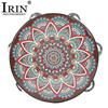 IRIN 8Inch Single Row Ancient Style Hand Drum Early Education Tambourine Drum Musical Instruments Solid Wood Drum Rings Handbell