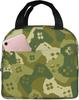 Colorful Joystick Game Lunch Bag Compact Tote Bag Reusable Lunch Box Container for Women Men School Office Work Picnic