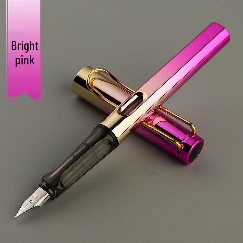 Colorful Ergonomic Fountain Pen for Students - Perfect for Writing Practice and Custom Logo Gifts