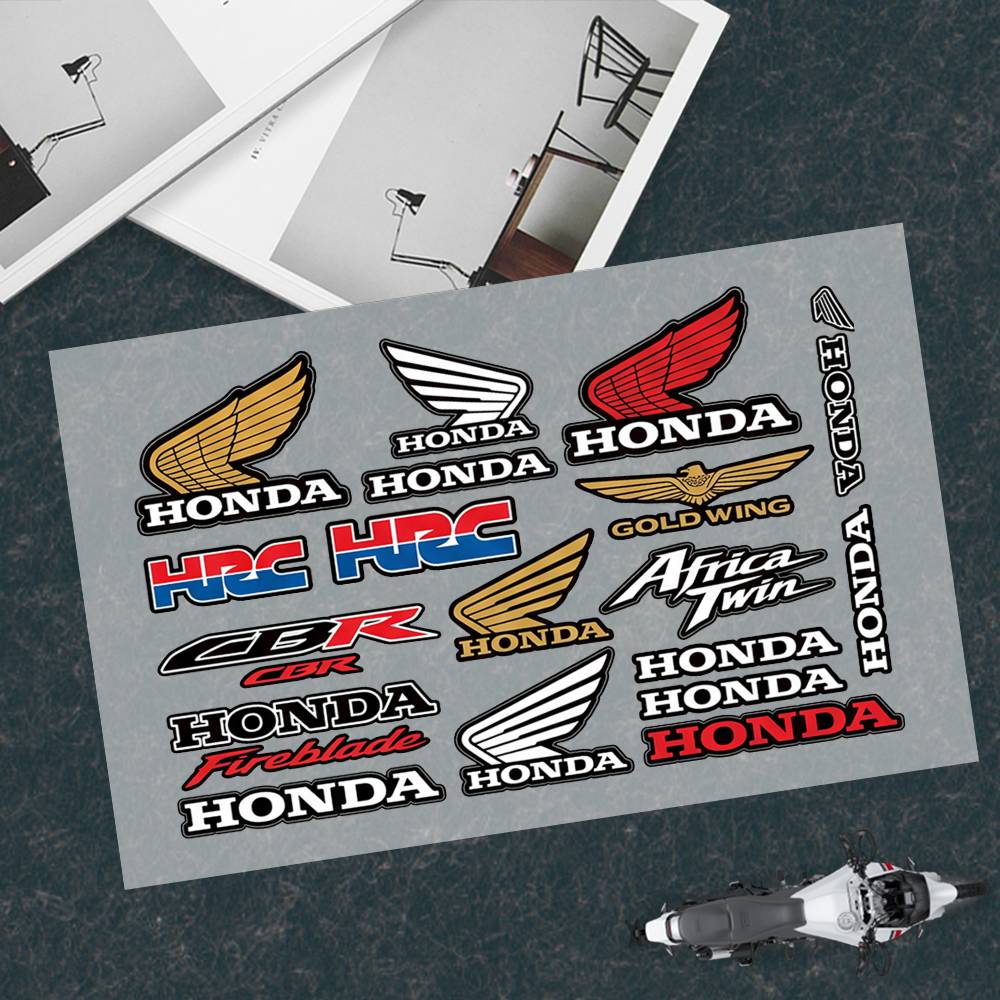 Honda Decal Set High Quality Printed And Cut Stickers Motorcycle Sticker
