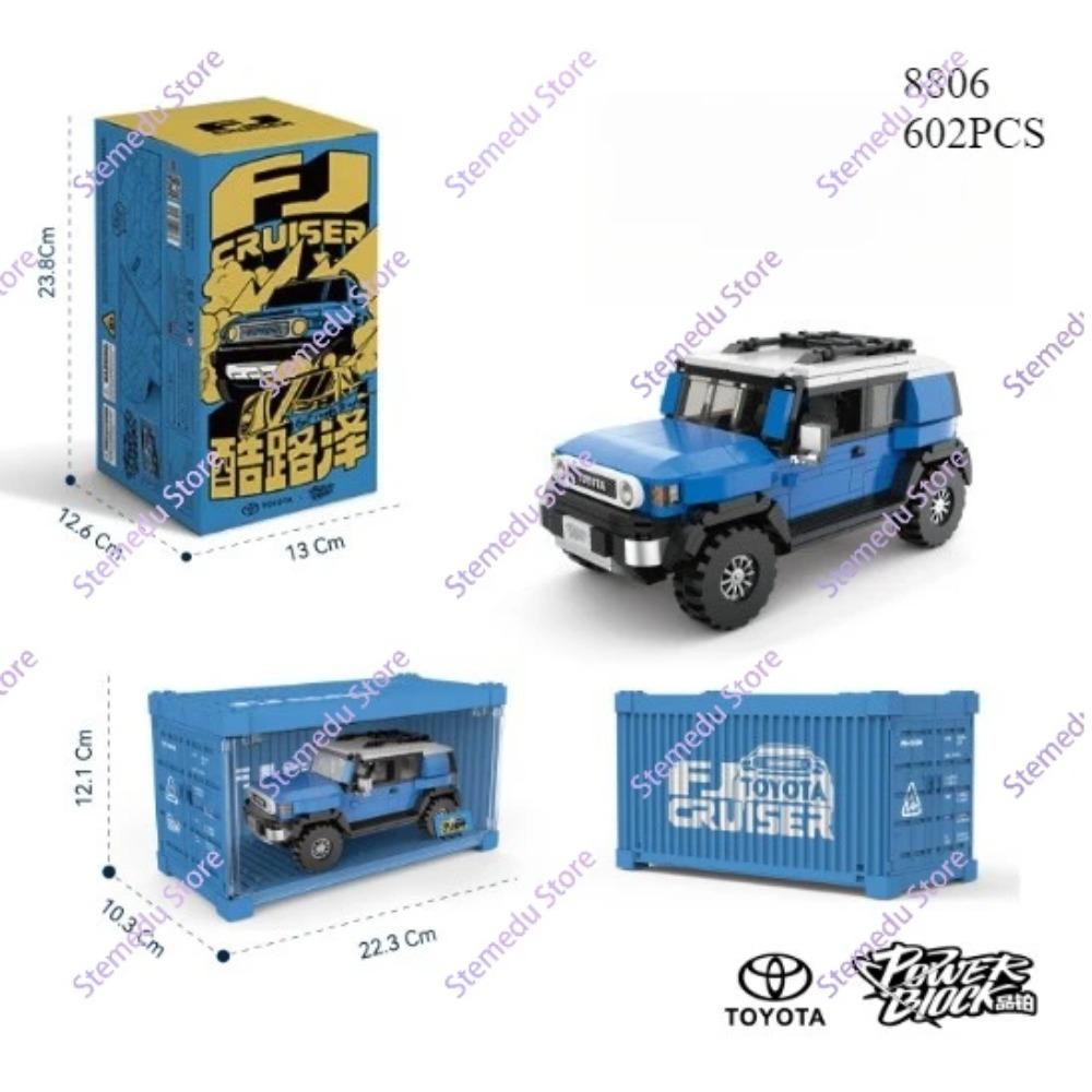 MOC PB8801-8849 Technischer Speed Champion MX5 Rennwagen Modell Wohnmobil Container Baustein Ziegelstein Montage Spielzeug Kinder Weihnachtsgeschenk