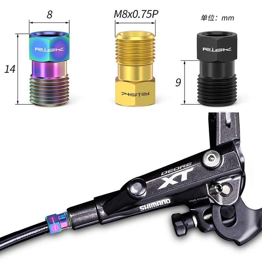 1 Set Titanium Alloy Bicycle Oil Disc Screws Multicolor Gold Disc Brake Screws Road Bike