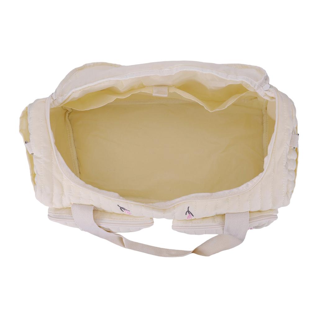 Cute Quilted Baby Diaper Handbags Large Capacity Quilted Duffle Crossbody Bags Travel Cute Top-Handle Bags Casual Shoulder Bag