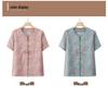 Mom's Chinese-Style Short-Sleeve Summer Top Set for Middle-Aged and Elderly Women