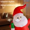 Christmas Inflatable Santa Claus Toy 2.4GHZ Rechargeable RC Electric Walking Santa Claus Electric Children Remote Control Toy