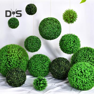 Palla di erba simulata, palla di pianta topiaria finta, palle di piante artificiali realistiche per matrimoni, feste di compleanno, decorazioni per interni ed esterni