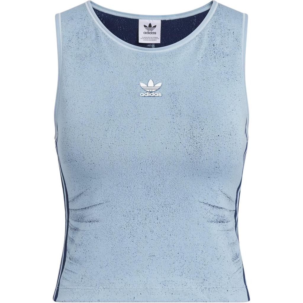 Adidas Originals Fake Denim Padded Tank Top Fashion Comfortable Soft Skin-Friendly Sports Vest Women Tops KE3891