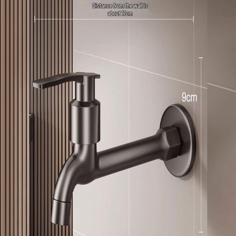 

TLXT Wall-Mounted Single Cold Faucet for Mop Sink & Washing Machine