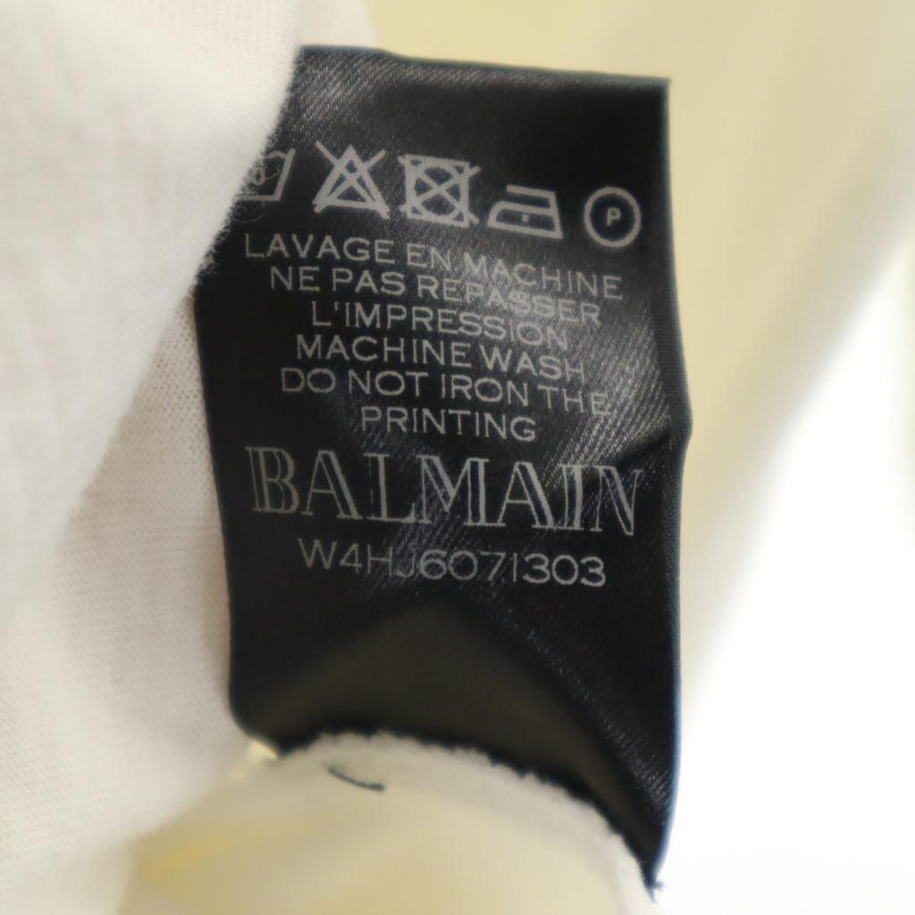 BALMAIN Short sleeve T-shirt S white Men's Used