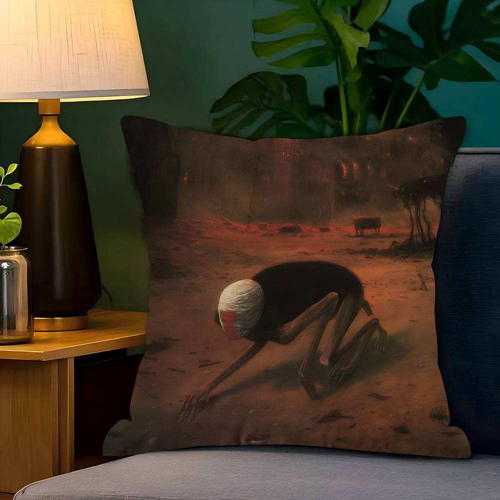 Z-Zdzislawbeksinskis Art 45*45Cm Cushion Cover Pillow Cover Decor Pillowcase Home Pillowcase For Couch Pillow