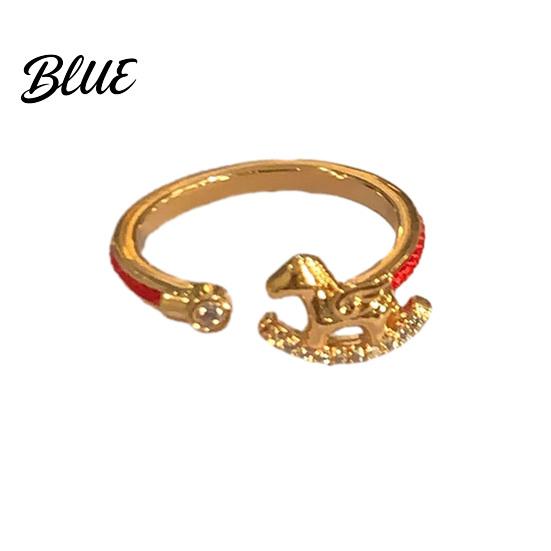 Unique Design Ring Women Horse Decor Opening Adjustable Finger Special