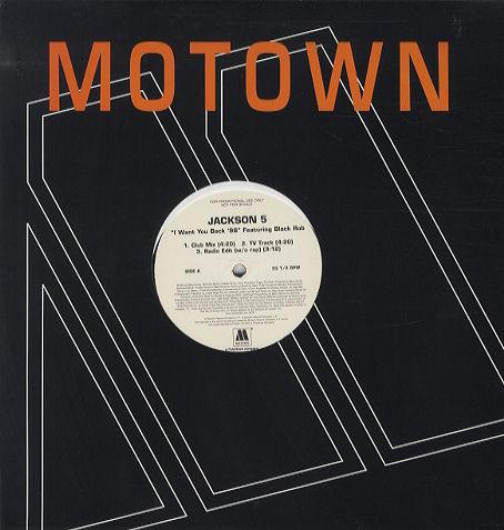 12inch Record JACKSON 5, BLACK ROB - I Want You Back '98 JACK1PROMO Motown 1998 UK Rap & Hip-Hop/R&B Used