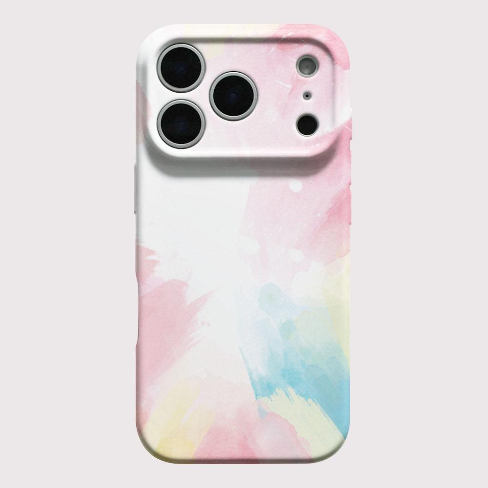 Watercolor Painting Phone Case for iPhone 17 16e 16 15 14 13 12 11 Air Pro Max XS XR XSMax 6 7 8 Plus Glossy Film Hard PC Cover