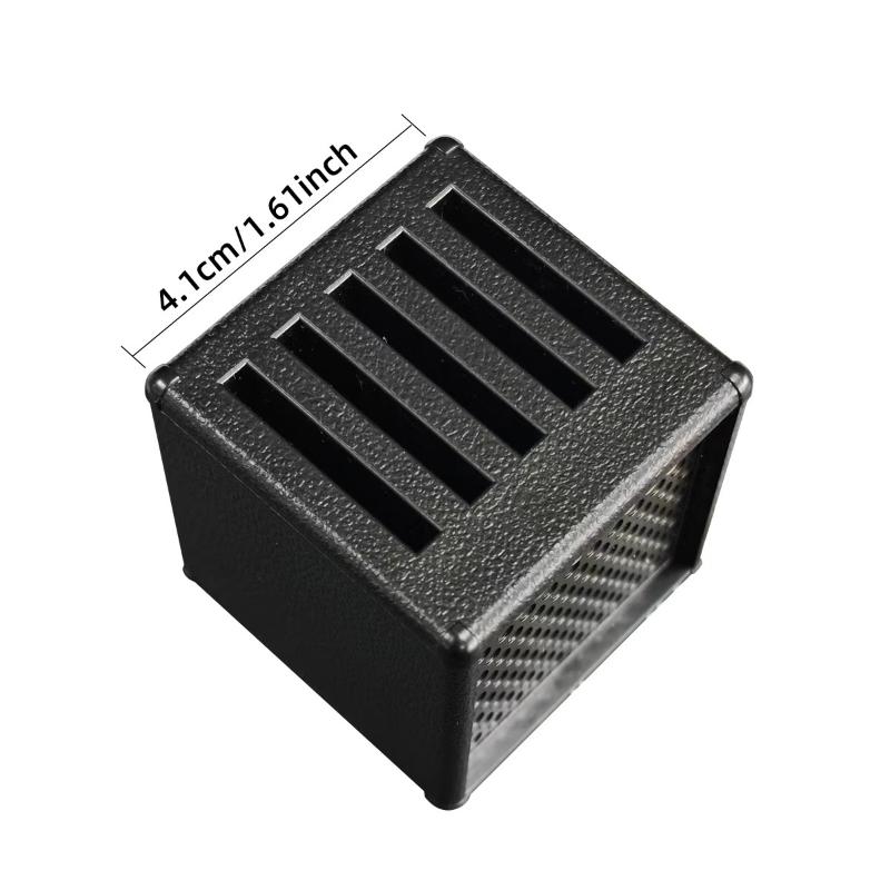 3D-gedruckter tragbarer Gitarrenplektrumhalter Wasserdichter staubdichter Gitarrenplektrum-Organizer Plektrum-Aufbewahrung und Vitrine Geschenke
