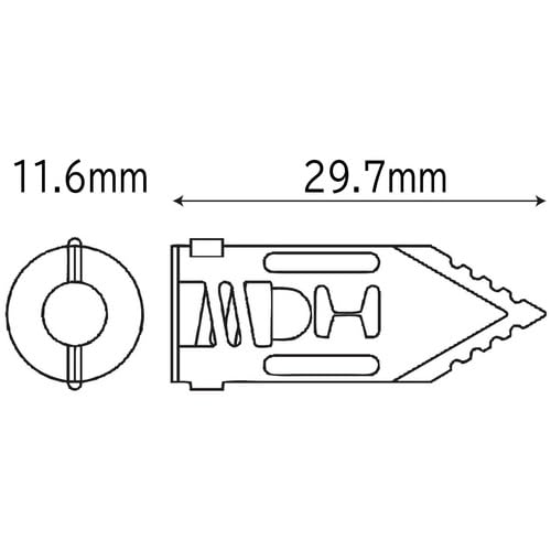 Lobtex Mongou Chikomi Anchor Pack MSNPSET Exterior Insulation Anchor (Drive-in Type)