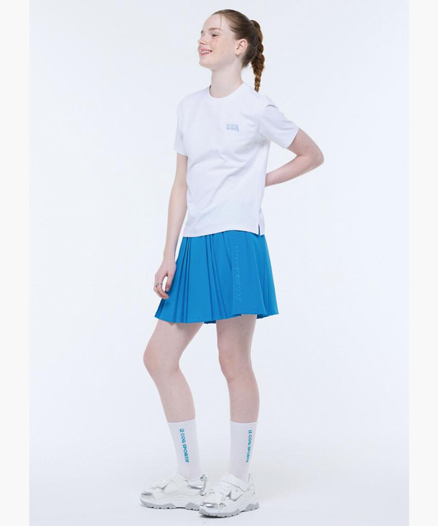 LECOQ GOLF Women'S Back-Band Pleated Skirt (Gq322Lsk92)