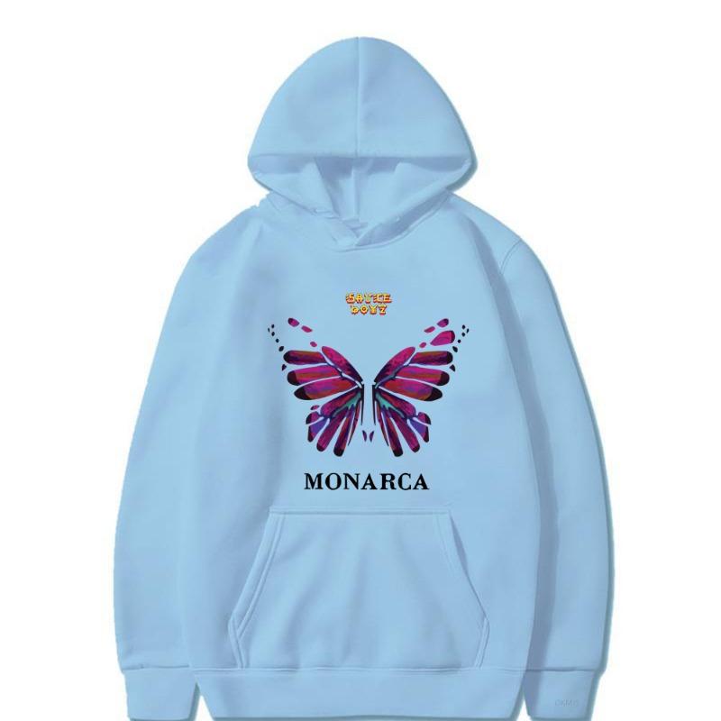 Eladio Carrion Sauce Boyz Monarca Funko Pop Anime Hoodies Unisex Cool Casual Streetwear Y2K Street Fashion Pullover Clothing