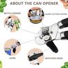 Heavy Duty Stainless Steel Can Opener Beer Bottle Opener Non-Slip Handle Kitchen Utensils Large Can Opener For Restaurants