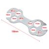 2221111     1pc 10 In 1 Mini Flat Steel Hexagon Wrench 8-17mm Bike Hex Key Spanner Repair Tools For Removing Installing Screws
