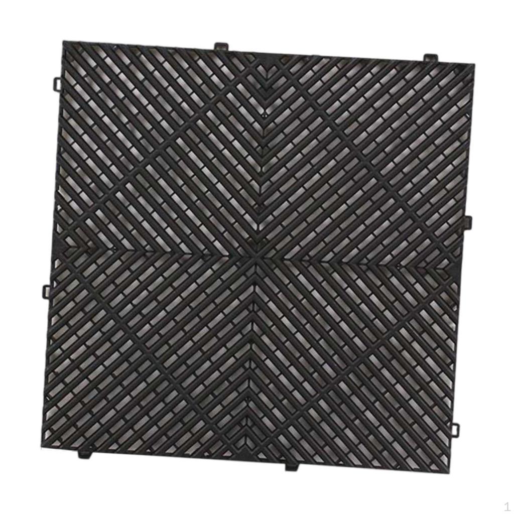 Floor Tile Interlocking Drainage Mat Modular Cushion Indoor Outdoor Shock Absorbing Nonslip PP