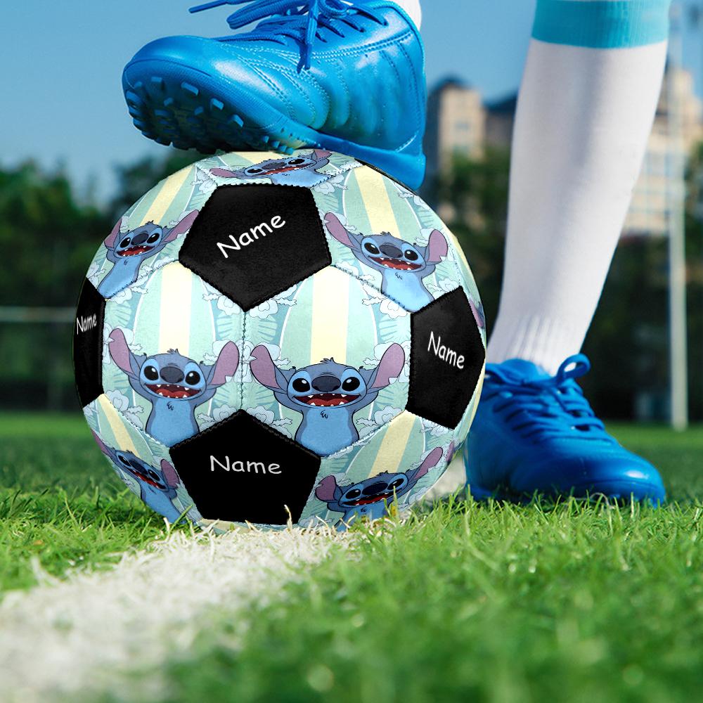 Custom Name Stitch Theme Size 5 Soccer Ball, Suitable for Both Indoor and Outdoor Matches, a Gift Suitable for Everyone.