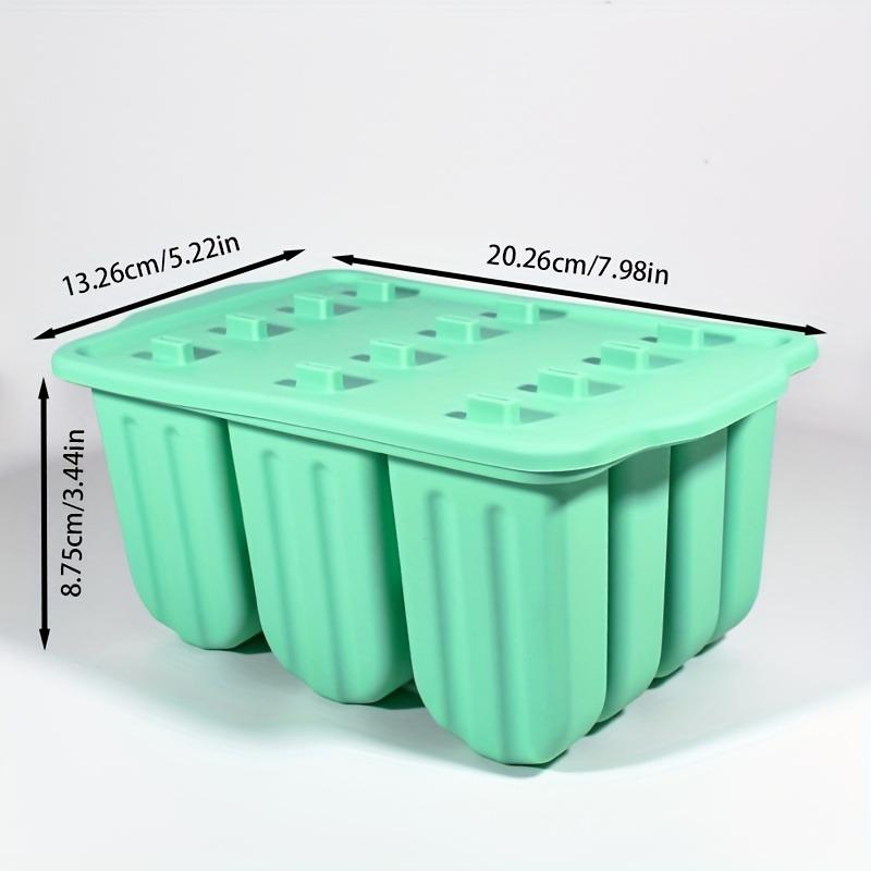 12 Grids Silicone Popsicle Molds with Lid - Easy Release Ice Cream Makers, Reusable Kitchen Baking Tools
