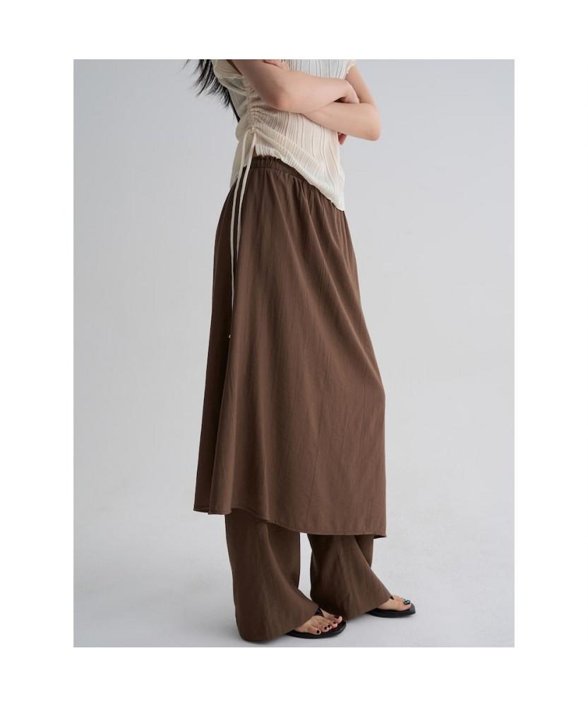 8seconds Layered Pants Skirt Brown