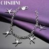 CHSHINE 925 Sterling Silver Five Stars Pendant Bracelet For Women Wedding Party Fashion Charm Jewelry
