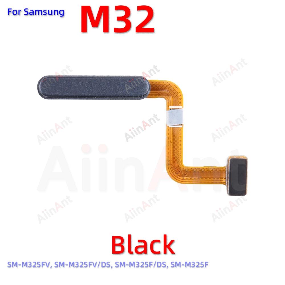 Home Power Back Button Touch ID Finger Scanner Fingerprint Sensor Flex Cable For Samsung Galaxy M31s M32 M33 M34 4G 5G