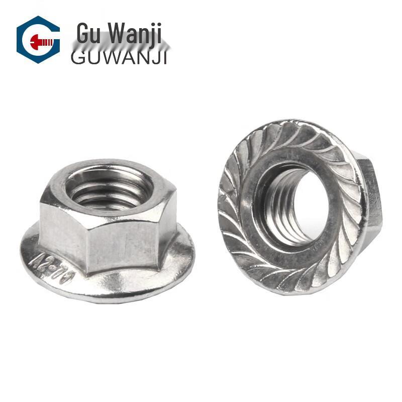 GUWANJI 304 Stainless Steel Hex Flange Nut