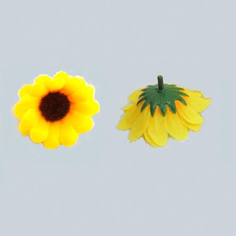 Kaufe 7 cm Mini Seidensonnenblume Knstliche Geflschte Blumen Kopf Fr diy  Hochzeit Party Dekoration DIY Kranz Baby geburt zum Preis ab 1.51 | Joom