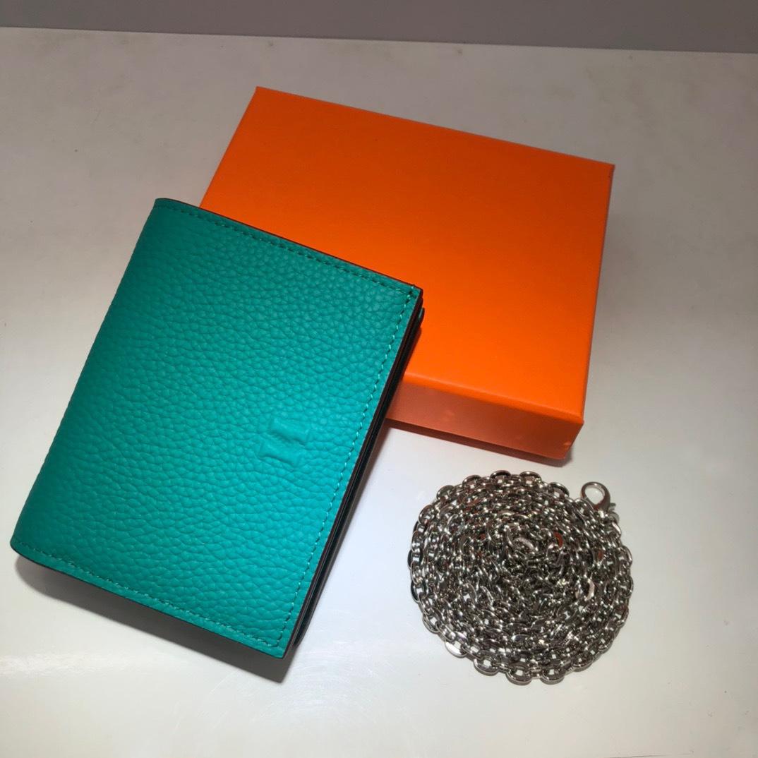 Lainey bag Leren mini-ketting kleine tas nieuwe togo eerste laag koeienhuid crossbody schoudertas multifunctionele portemonnee kaarthouder length 11xthickness 2xheight 9cm meer groene kleur