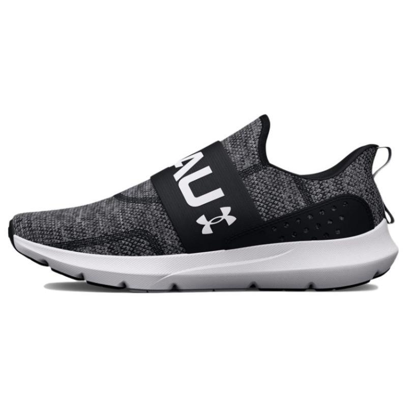 Under Armour Surge 3 Slip  Black White  Women s Sneakers 3026507-001 38