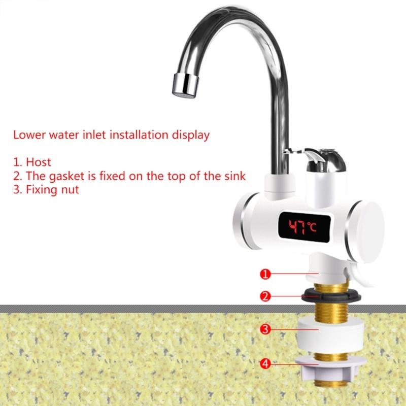 Electric Water Heater Kitchen Faucet Instant Hot Water Faucet Heater 220V Heating Faucet Instantaneous Heaters